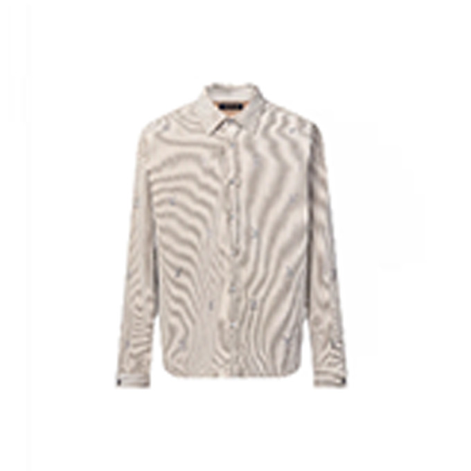lv louis vuitton monogram corduroy long sleeve shirt